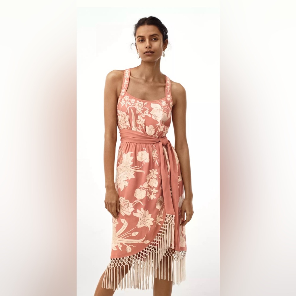 NEW Anthropologie Lucille Fringe Dress Women’s Size 6